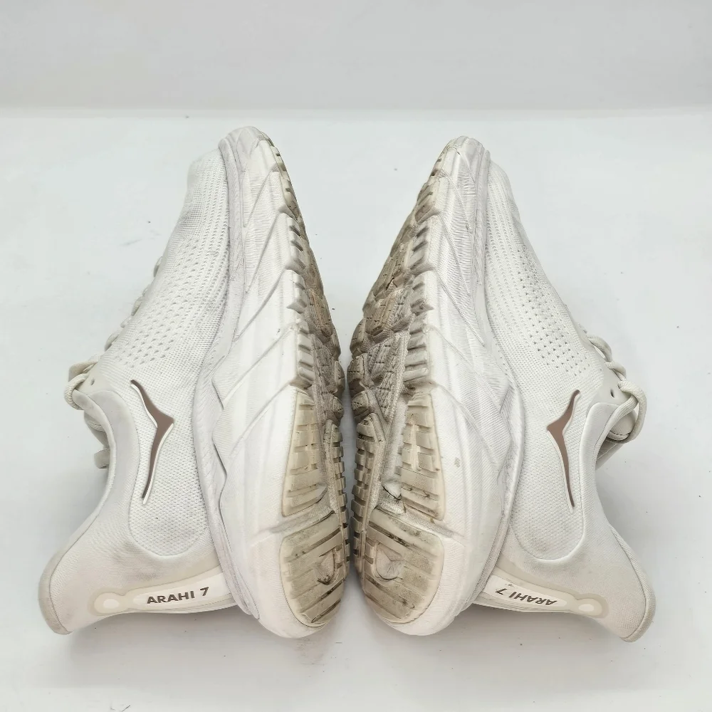 Hoka Arahi 7 Women's Running Shoes, White, US 6B – Preowned - Picture 8 of 13